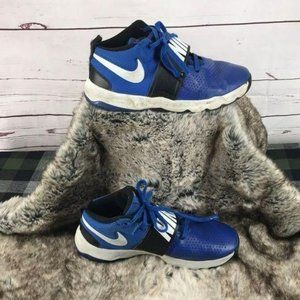 Nike‎ Blue Team Hustle Boys Lace Up Sneakers